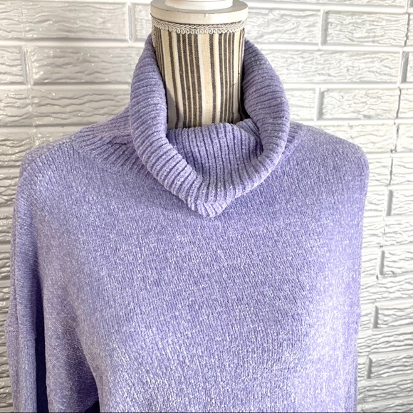 Blush & Bloom Purple Cropped Chenille Sweater - Picture 2 of 7